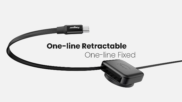 Cable USB tipo C retractil